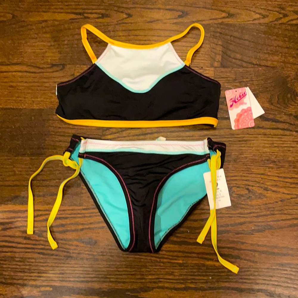 Hobie Girls bikini size 14 NWT